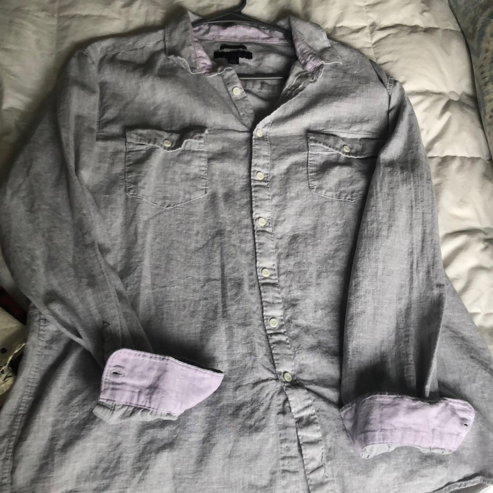 Marc Anthony Slim Fit Linen Button Down XXL